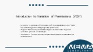 Navigating Variation of Permissions (VOP) with MEMA Consultants