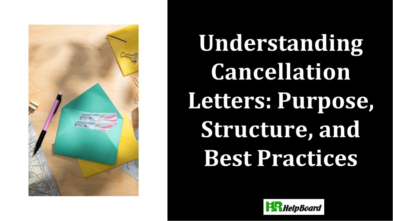 Cancellation Letter
