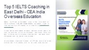 IELTS coaching in East Delhi