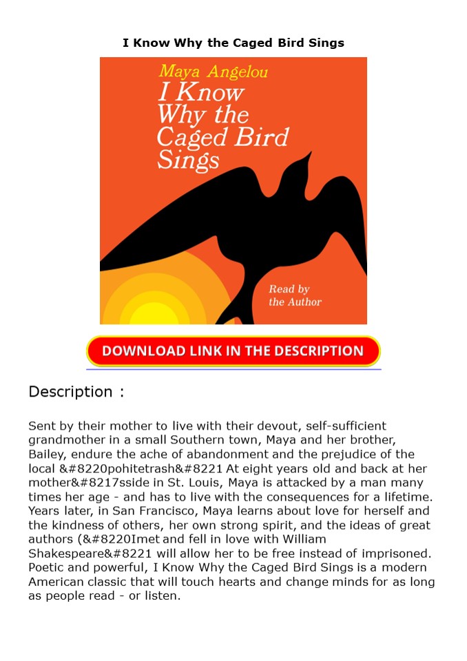 PDF I Know Why the Caged Bird Sings