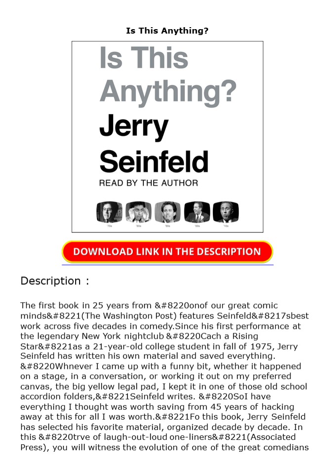 PDF Is This Anything?