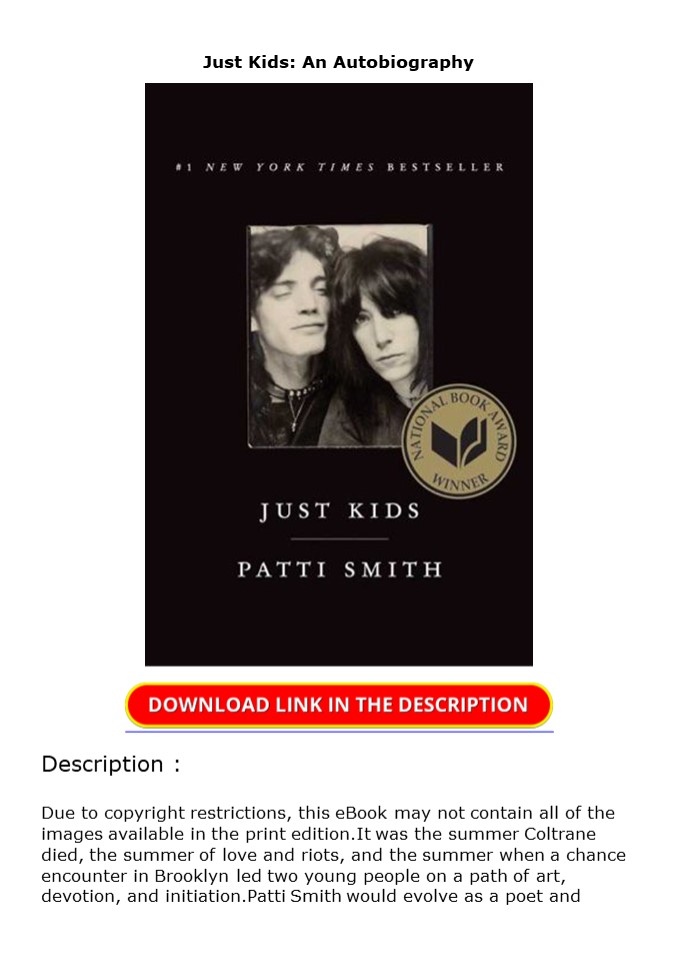 Download Just Kids: An Autobiography