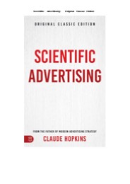Download [PDF] Scientific Advertising: Original Classic Edition (1)
