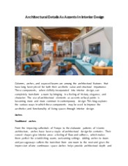 Architectural Details As Accents In Interior Design