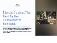 Italian Restaurant Montana Ave
