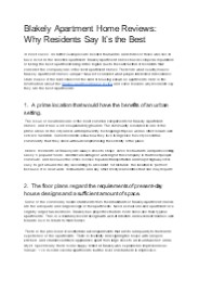 Blakely Apartment Home Reviews and Experience at Blakely Apartments