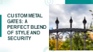 Custom metal gates (1)