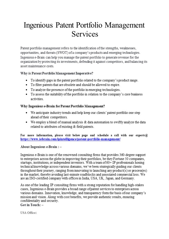 Patent Portfolio (2)