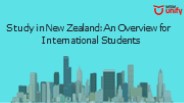 Study in New Zealand