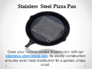 Stainless Steel Pizza Pan