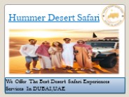 Hummer Desert Safari in Dubai