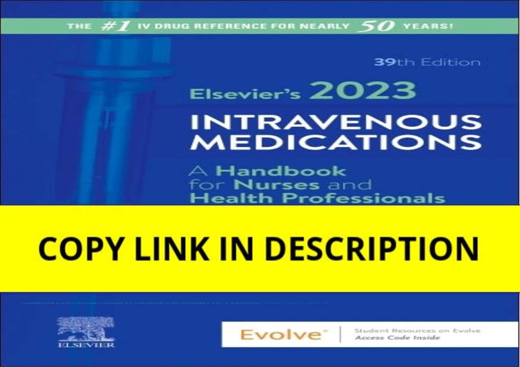 (PDF/DOWNLOAD) Elsevier’s 2023 Intravenous Medications