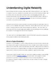 Understanding Digital Reliability