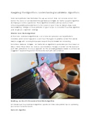 Navigating the Algorithms: Understanding Social Media Algorithms