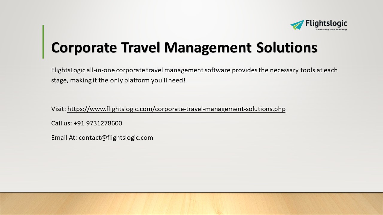 Corporate Travel Management Solutions