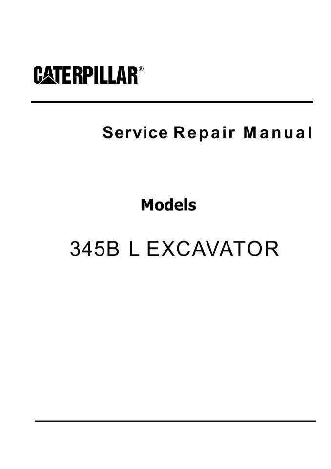 PPT Caterpillar Cat 345B L EXCAVATOR (Prefix 9CW) Service Repair