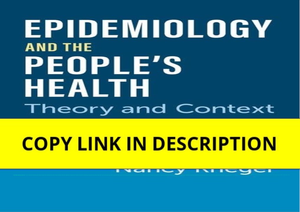 PDF/READ Epidemiology and the People's Health: Theory and Context, Sec