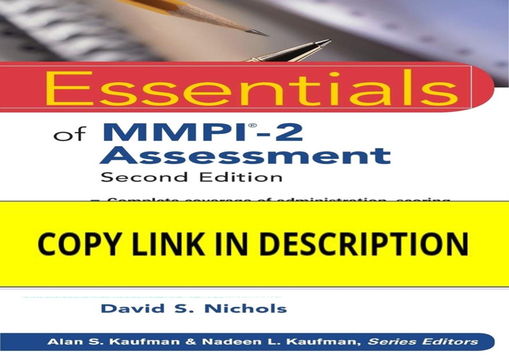 [PDF] READ Free Essentials of MMPI-2 Assessment
