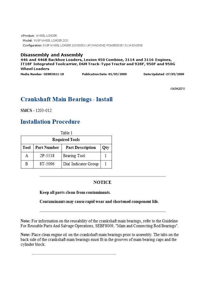 PPT Caterpillar Cat 918F WHEEL LOADER (Prefix 2CK) Service Repair