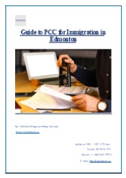 Guide to PCC for Immigration in Edmonton