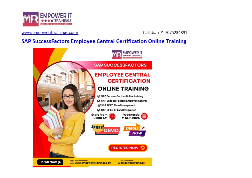 Popular Computer Training Institutes For SAP Success Factors in Hyderabad