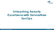 ServiceNow Security Operations