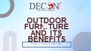 Outdoor furniture and its benefits