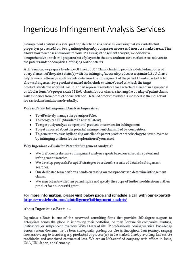 Infringement Analysis (5)