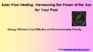 Solar Pool Heating Perth
