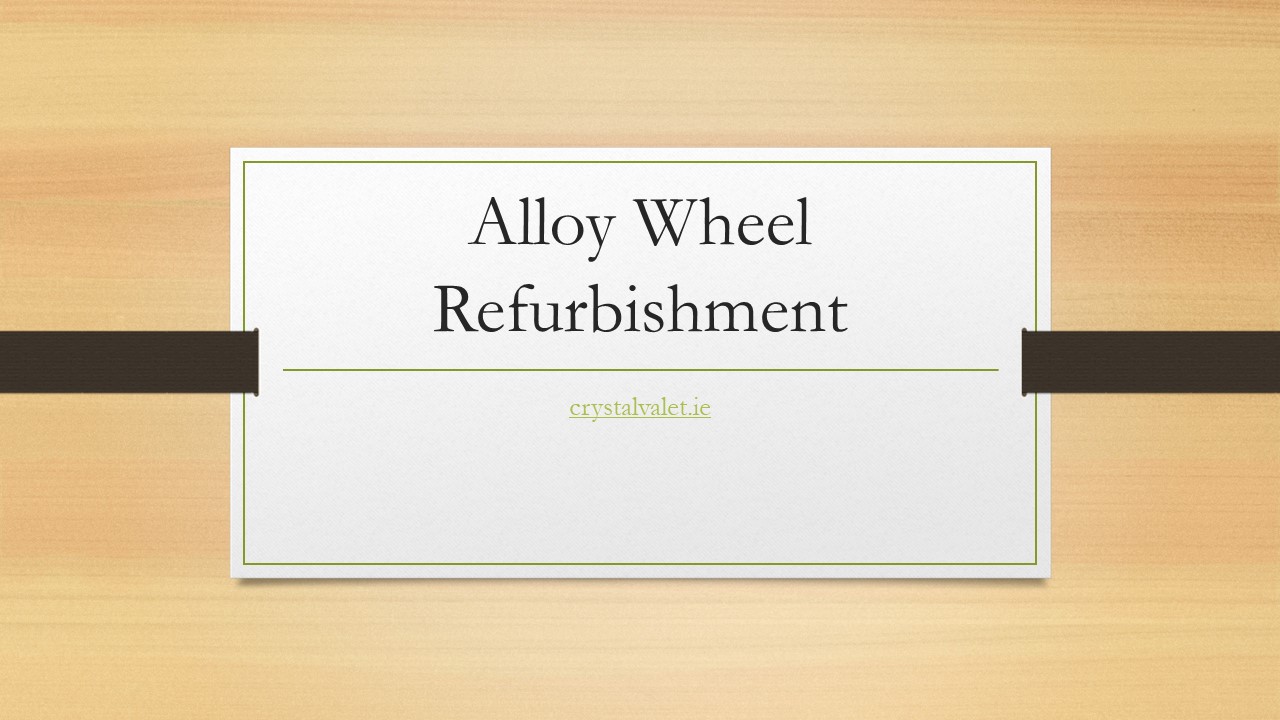 Alloy Wheel Refurbishment
