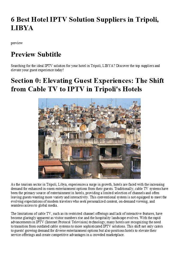 6 Best Hotel IPTV Solution Suppliers in Sofia, BULGARIA (1)