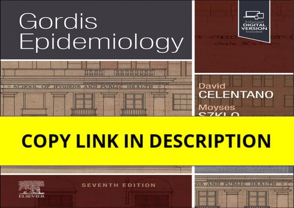 DOWNLOAD [PDF] Gordis Epidemiology