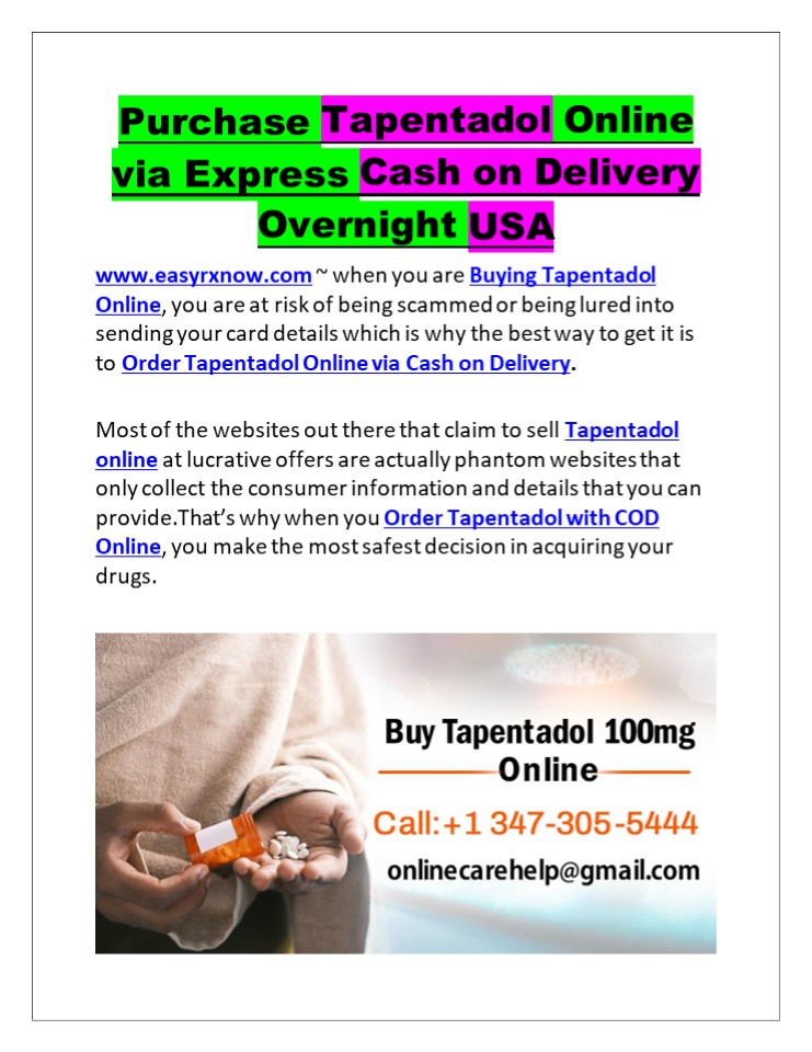 PPT Purchase Tapentadol Online via Express Cash on Delivery Overnight