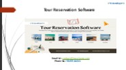 Tour Reservation Software
