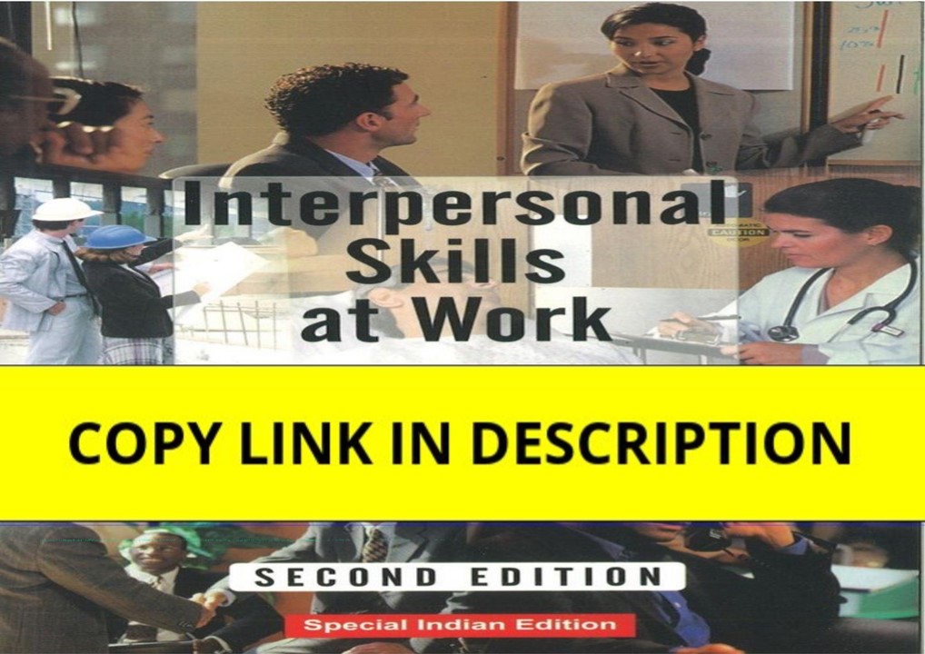 DOWNLOAD [PDF] Interpersonal Skills at Work