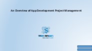 An Overview of App Development Project Management