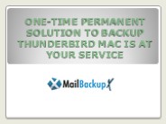 Thunderbird Mac mail backup data risk free