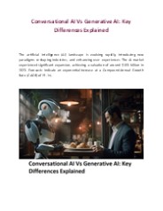 Conversational AI Vs Generative AI: Key Differences Explained