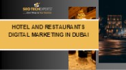 hotels restaurants digital marketing dubai