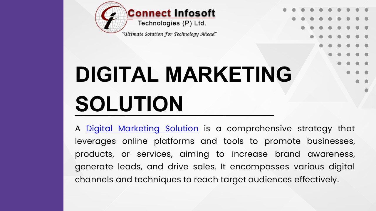 Digital Marketing Solution - Connect Infosoft