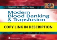 PDF Modern Blood Banking & Transfusion Practices