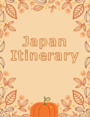 Japan itinerary