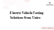 Electric Vehicle Testing Solutions from Unico (1)