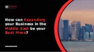 Business Expansion in the Middle East
