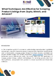 Techniques for Scraping Product Listings from Zepto, Blinkit, & Amazon