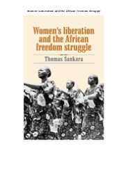 Read [PDF] Women's Liberation and the African Freedom Struggle