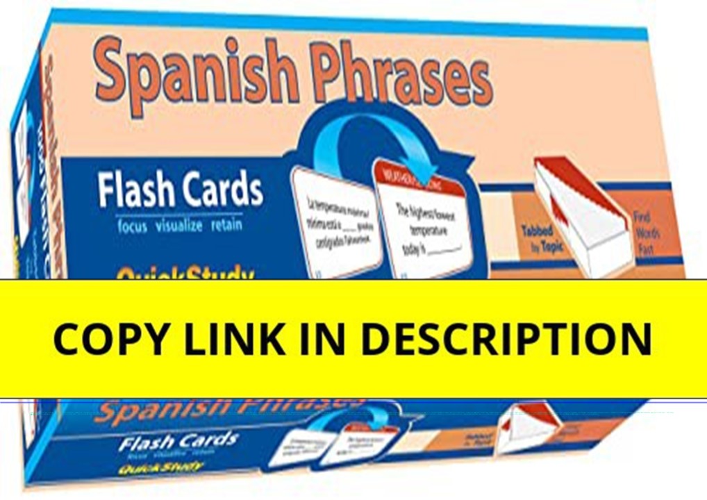 ebook❤download Spanish Phrases Flash Cards (1000 cards): a QuickStudy Reference
