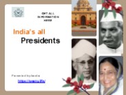 India's All President list
