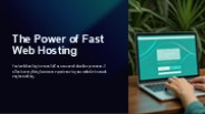 The Power of Fast Web Hosting
