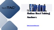 Online Best Tubing Anchors - www.techtac.com